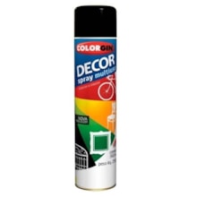 Tinta Spray Decor Preto Fosco 360ml - Colorgin