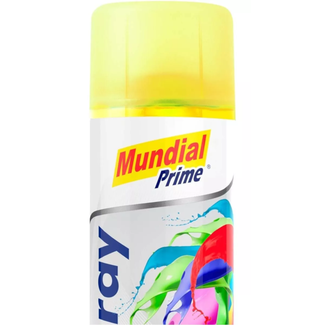 Tinta Spray Luminosa 400ml Amarelo - MUNDIAL