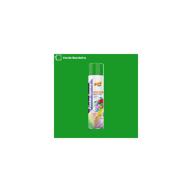Tinta Spray Luminosa 400ml Verde - MUNDIAL Tinta Spray Luminosa 400ml Verde - MUNDIAL