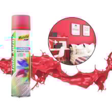 Tinta Spray Luminosa 400ml Vermelho - MUNDIAL Tinta Spray Luminosa 400ml Vermelho - MUNDIAL