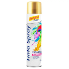 Tinta Spray Metálica Ouro 400ml - MUNDIAL