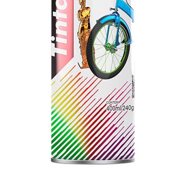 Tinta Spray Metálica Vermelho 400ml - MUNDIAL Tinta Spray Metálica Vermelho 400ml - MUNDIAL