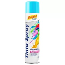 Tinta Spray Uso Geral 400ml Azul Claro - MUNDIAL Tinta Spray Uso Geral 400ml Azul Claro - MUNDIAL