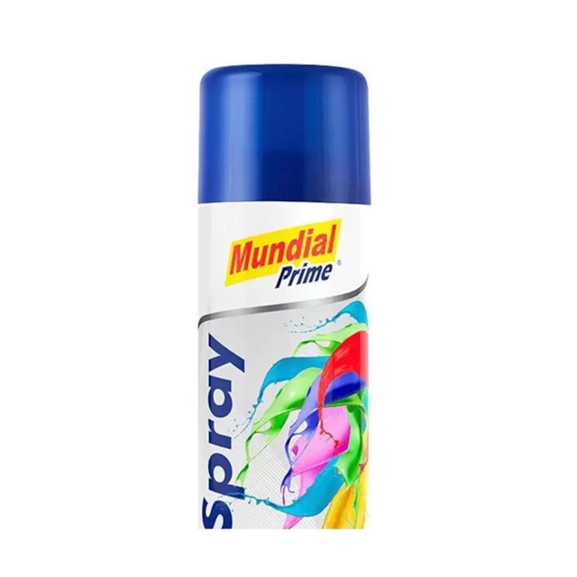 Tinta Spray Uso Geral 400ml Azul Escuro - MUNDIAL Tinta Spray Uso Geral 400ml Azul Escuro - MUNDIAL