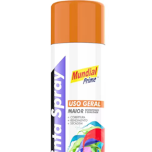 Tinta Spray Uso Geral 400ml Laranja - MUNDIAL