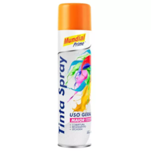 Tinta Spray Uso Geral 400ml Laranja - MUNDIAL