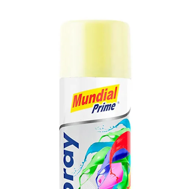 Tinta Spray Uso Geral 400ml Marfim - MUNDIAL Tinta Spray Uso Geral 400ml Marfim - MUNDIAL