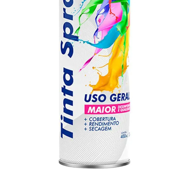 Tinta Spray Uso Geral 400ml Marfim - MUNDIAL Tinta Spray Uso Geral 400ml Marfim - MUNDIAL