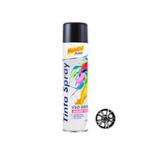 Tinta Spray Uso Geral 400ml Preto Semi Brilho - MUNDIAL Tinta Spray Uso Geral 400ml Preto Semi Brilho - MUNDIAL