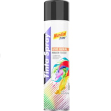 Tinta Spray Uso Geral 400ml Preto Semi Brilho - MUNDIAL