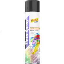 Tinta Spray Uso Geral 400ml Preto Semi Brilho - MUNDIAL Tinta Spray Uso Geral 400ml Preto Semi Brilho - MUNDIAL