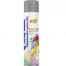 Tinta Spray Uso Geral 400ml Primer Cinza - MUNDIAL Tinta Spray Uso Geral 400ml Primer Cinza - MUNDIAL