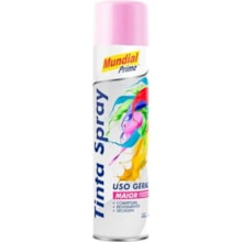 Tinta Spray Uso Geral 400ml Rosa - MUNDIAL Tinta Spray Uso Geral 400ml Rosa - MUNDIAL
