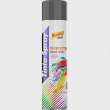 Tinta Spray Uso Geral 400ml Sub Grey Cinza - MUNDIAL Tinta Spray Uso Geral 400ml Sub Grey Cinza - MUNDIAL