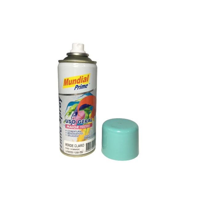 Tinta Spray Uso Geral 400ml Verde Claro - MUNDIAL Tinta Spray Uso Geral 400ml Verde Claro - MUNDIAL