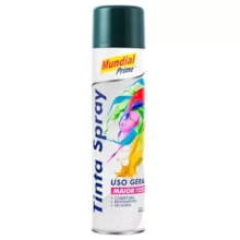 Tinta Spray Uso Geral 400ml Verde Escuro - MUNDIAL Tinta Spray Uso Geral 400ml Verde Escuro - MUNDIAL