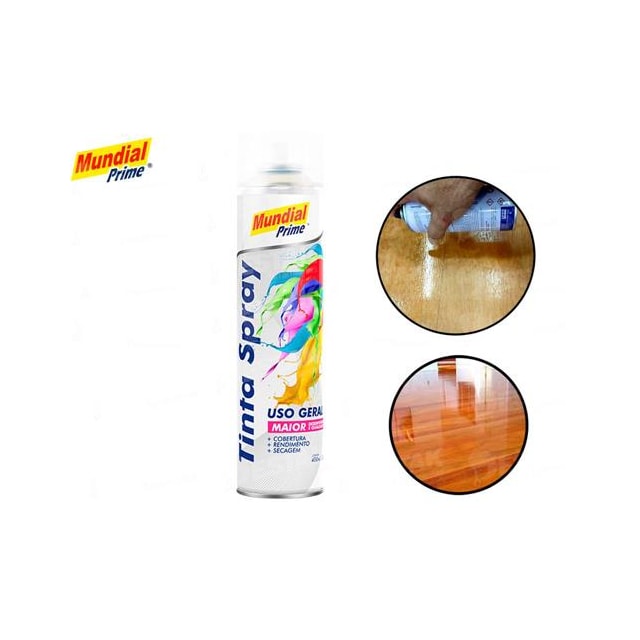 Tinta Spray Uso Geral 400ml Verniz - MUNDIAL