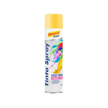 Tinta Spray Uso Geral Amarelo Bandeira 400ML - MUNDIAL PRIME
