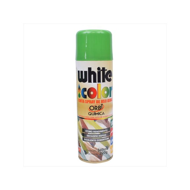 Tinta White Color Spray Verde 340ml - Orbi Química 