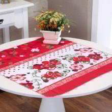 Toalha Centro Mesa Quadrada Flores Delicada Toalha Centro Mesa Quadrada Flores Delicada