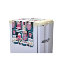 Toalha De Geladeira Oxford Estampada Cup Cake Multiuso Toalha De Geladeira Oxford Estampada Cup Cake Multiuso