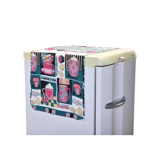 Toalha De Geladeira Oxford Estampada Cup Cake Multiuso Toalha De Geladeira Oxford Estampada Cup Cake Multiuso