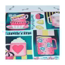 Toalha De Geladeira Oxford Estampada Cup Cake Multiuso Toalha De Geladeira Oxford Estampada Cup Cake Multiuso
