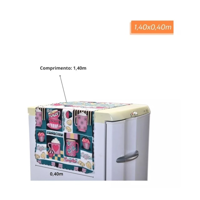 Toalha De Geladeira Oxford Estampada Cup Cake Multiuso Toalha De Geladeira Oxford Estampada Cup Cake Multiuso