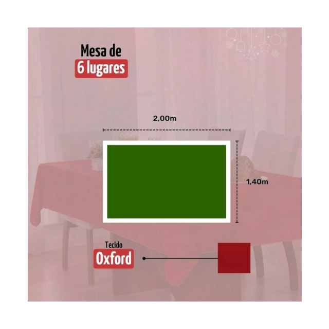 Toalha De Mesa Vermelha 6 Lugares Natal Decorativa Cozinha Toalha De Mesa Vermelha 6 Lugares Natal Decorativa Cozinha