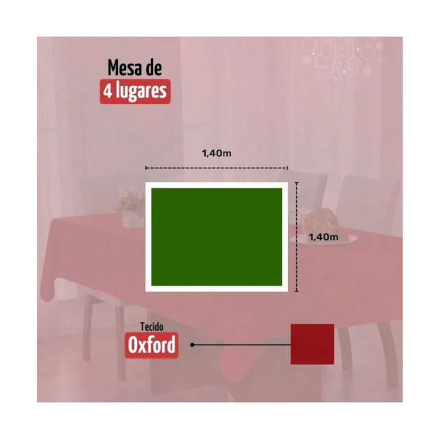 Toalha De Mesa Vermelha Natal Cozinha Buffet Lisa 4 Lugares Toalha De Mesa Vermelha Natal Cozinha Buffet Lisa 4 Lugares