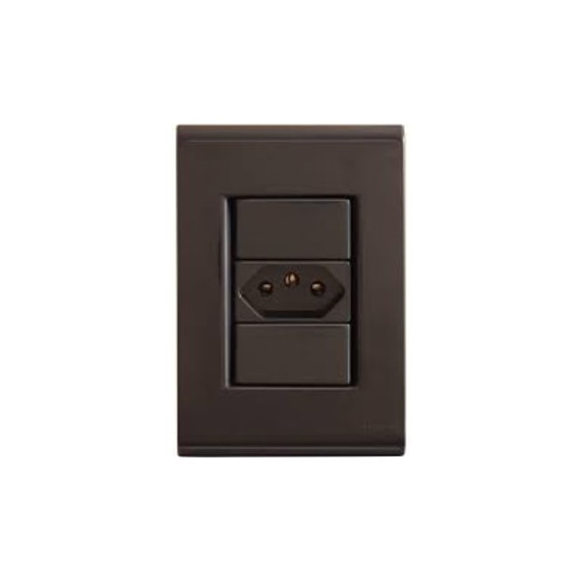 Tomada 2P+T 20A 250v Grafite - TRAMONTINA Tomada 2P+T 20A 250v Grafite - TRAMONTINA