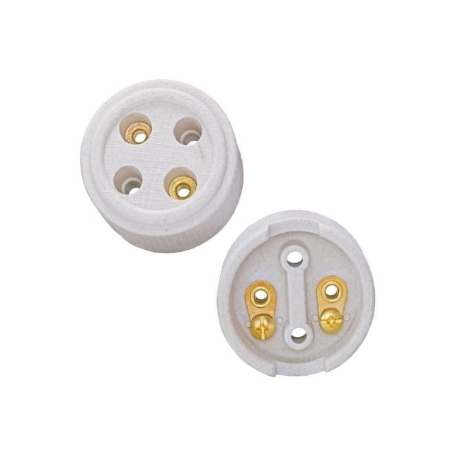 Tomada Bipolar de Porcelana 20A 2 Polos - Foxlux Tomada Bipolar de Porcelana 20A 2 Polos - Foxlux