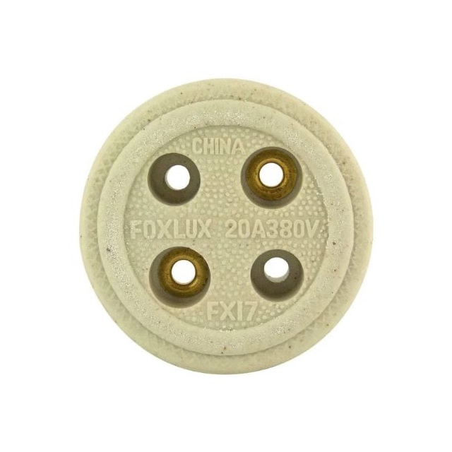 Tomada Bipolar de Porcelana 20A 2 Polos - Foxlux Tomada Bipolar de Porcelana 20A 2 Polos - Foxlux