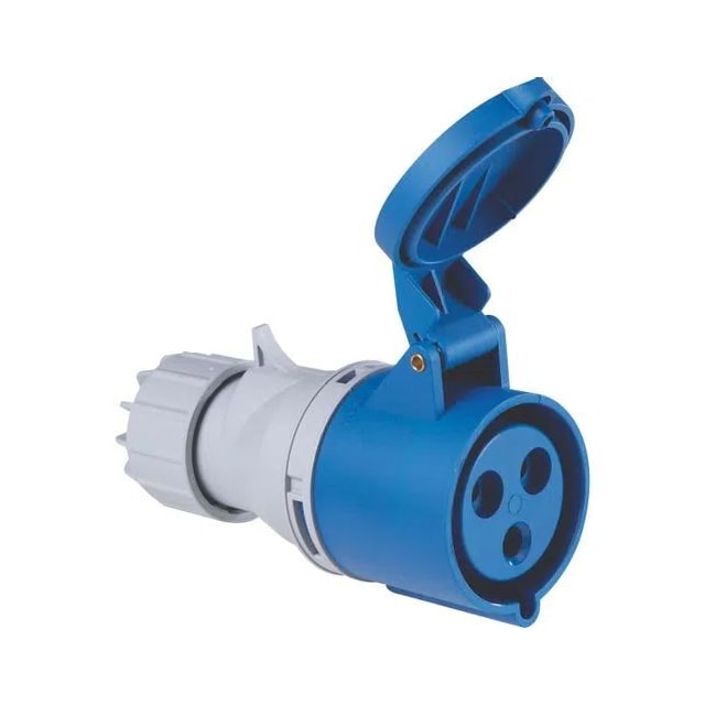 Tomada de Acoplamento Industrial 2P+T 16A 220-250 Vca 6H - TRAMONTINA Tomada de Acoplamento Industrial 2P+T 16A 220-250 Vca 6H - TRAMONTINA