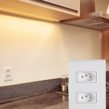 Tomada Dupla 20A Branca Liz - TRAMONTINA Tomada Dupla 20A Branca Liz - TRAMONTINA