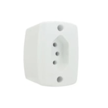 Tomada Externa Simples 10a Branca- Ilumi Tomada Externa Simples 10a Branca- Ilumi