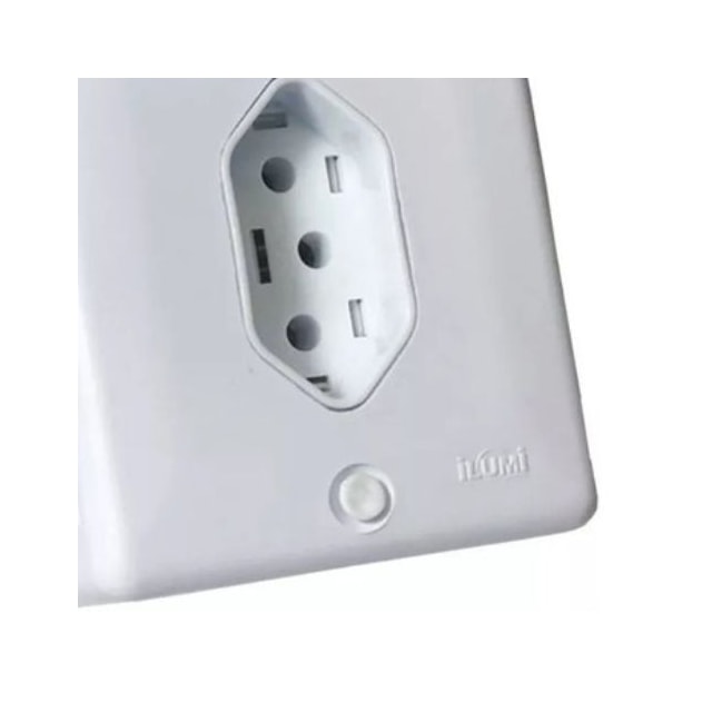 Tomada Externa Simples 20a Branca- Ilumi Tomada Externa Simples 20a Branca- Ilumi
