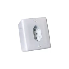 Tomada Externa Simples 20a Branca- Ilumi Tomada Externa Simples 20a Branca- Ilumi