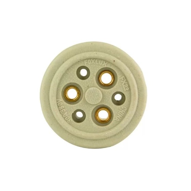 Tomada Tripolar de Porcelana 30A 3 Polos - Foxlux Tomada Tripolar de Porcelana 30A 3 Polos - Foxlux