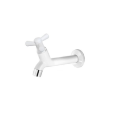 Torneira ABS Pacific Branca 15cm para Parede - VÍQUA Torneira ABS Pacific Branca 15cm para Parede - VÍQUA