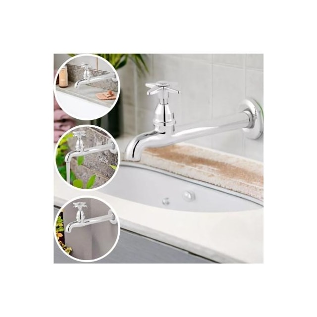 Torneira de Parede para Cozinha Cromada C-23 1/2" Dn15 - Delta Metais Torneira de Parede para Cozinha Cromada C-23 1/2" Dn15 - Delta Metais