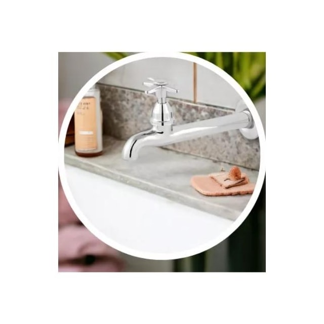 Torneira de Parede para Cozinha Cromada C-23 1/2" Dn15 - Delta Metais Torneira de Parede para Cozinha Cromada C-23 1/2" Dn15 - Delta Metais