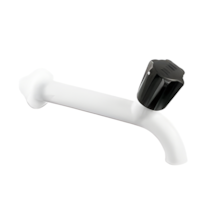 Torneira de Plástico para Tanque de Parede 15cm Branca - HERC