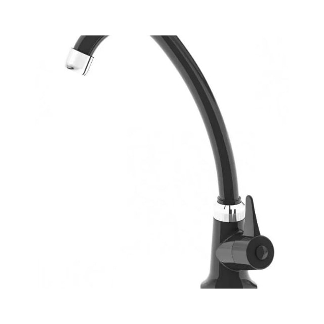 Torneira para Bancada Abs Preta 1/4" de Volta - Japi Torneira para Bancada Abs Preta 1/4" de Volta - Japi