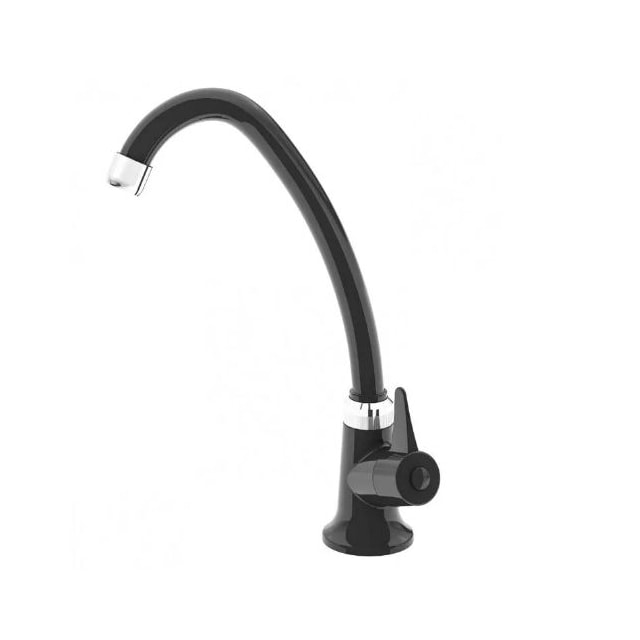 Torneira para Bancada Abs Preta 1/4" de Volta - Japi Torneira para Bancada Abs Preta 1/4" de Volta - Japi