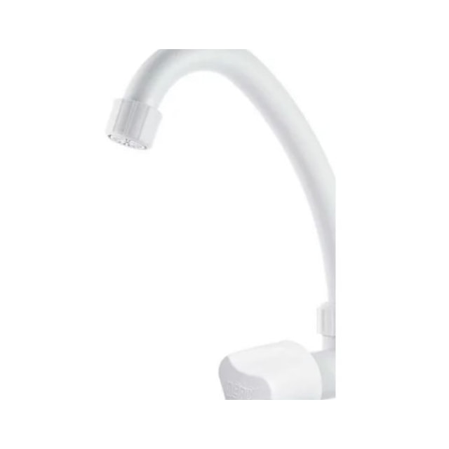 Torneira para Cozinha Parede Bica Móvel Plus 1/2" Branca - Herc Torneira para Cozinha Parede Bica Móvel Plus 1/2" Branca - Herc
