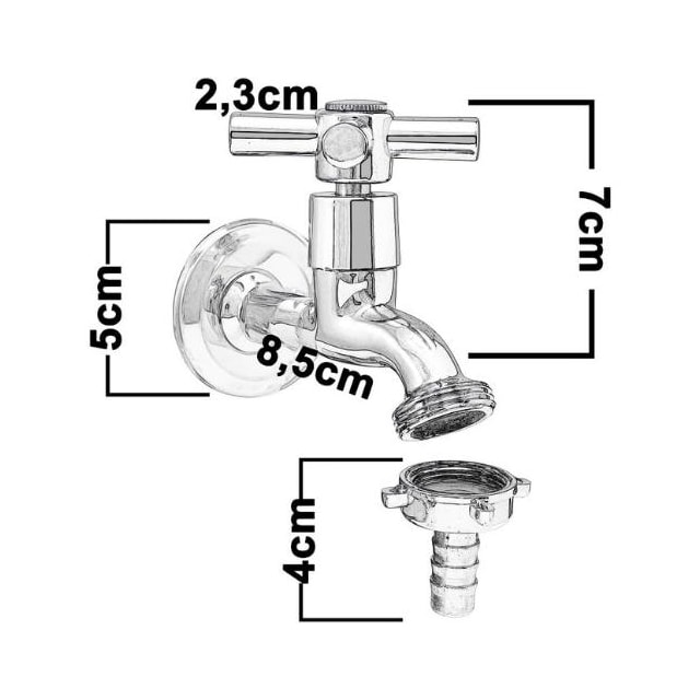 Torneira para Jardim Max. 1/4" de Volta C-31 - Mesano