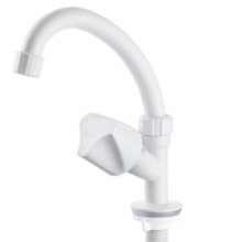 Torneira para Lavatório Bica Alta 1/2" Plus Branca - Herc Torneira para Lavatório Bica Alta 1/2" Plus Branca - Herc