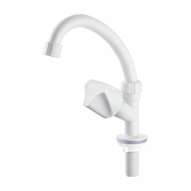 Torneira para Lavatório Bica Alta 1/2" Plus Branca - Herc Torneira para Lavatório Bica Alta 1/2" Plus Branca - Herc