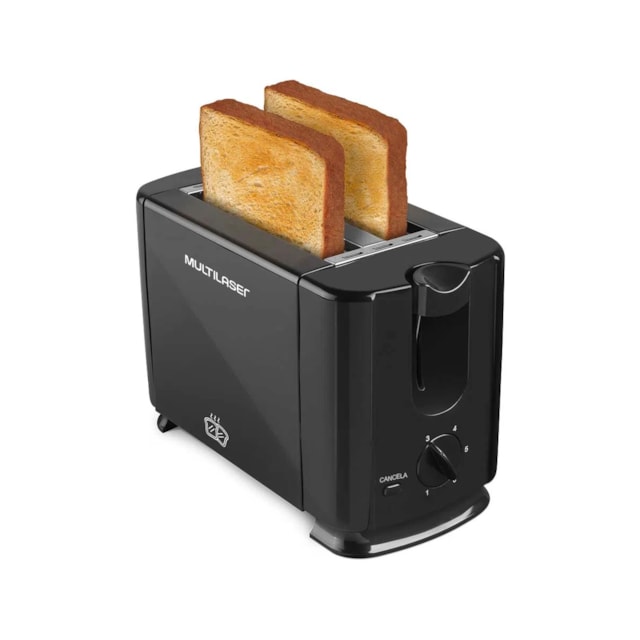 Torradeira Multilaser Duo 700W Preta 220v Torradeira Multilaser Duo 700W Preta 220v